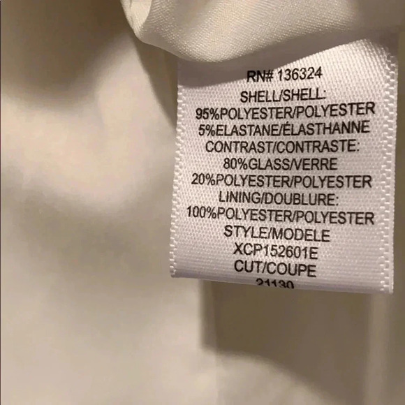 Halston Sequin Dress Jeweled Round Collar Sleeveless White Size 6 NWT - Picture 8 of 8